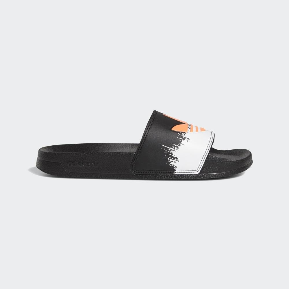 Adidas Men's Adilette Lite Slides Black/Coral/White Ireland FW7569